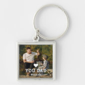 Cute HEART LIEFT U DAD Photo Names Sleutelhanger (Voorkant)