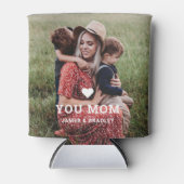 Cute HEART LIGT U MOM Moederdag Foto Blikjeskoeler (Voorkant)