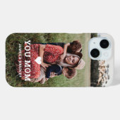Cute HEART LIGT U MOM Moederdag Foto Case-Mate iPhone Case (Achterkant (horizontaal))