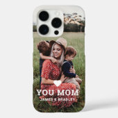 Cute HEART LIGT U MOM Moederdag Foto Case-Mate iPhone Case (Achterkant)