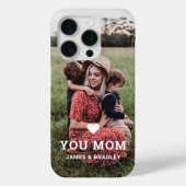 Cute HEART LIGT U MOM Moederdag Foto Case-Mate iPhone Case (Achterkant)