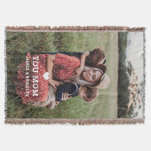 Cute HEART LIGT U MOM Moederdag Foto Deken (Voorkant)