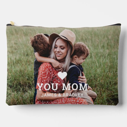 Cute HEART LIGT U MOM Moederdag Foto Etui (Voorkant)