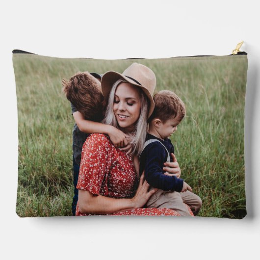 Cute HEART LIGT U MOM Moederdag Foto Etui (Achterkant)