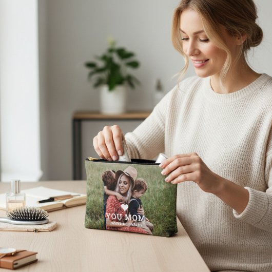 Cute HEART LIGT U MOM Moederdag Foto Etui