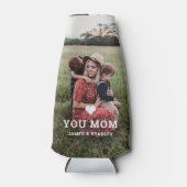 Cute HEART LIGT U MOM Moederdag Foto Flesjeskoeler (Voorkant)