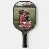 Cute HEART LIGT U MOM Moederdag Foto Pickleball Paddle (Voorkant)
