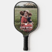 Cute HEART LIGT U MOM Moederdag Foto Pickleball Paddle (Achterkant)