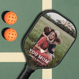 Cute HEART LIGT U MOM Moederdag Foto Pickleball Paddle