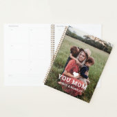 Cute HEART LIGT U MOM Moederdag Foto Planner (Display)