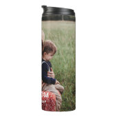 Cute HEART LIGT U MOM Moederdag Foto Thermosbeker (Geroteerd rechts)