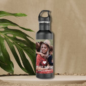 Cute HEART LIGT U MOM Moederdag Foto Waterfles