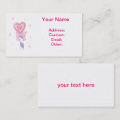 Cute Heart Lollipop Visitekaartje (Voorkant / Achterkant)