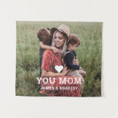 Cute Heart Love You Moeder Moederdag Foto Wandkleed (Voorkant (horizontaal))