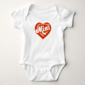 Cute Heart Mama Mini Moeder Daughter Romper (Voorkant)