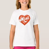 Cute Heart Mama Mini Moeder Daughter T-shirt (Voorkant)