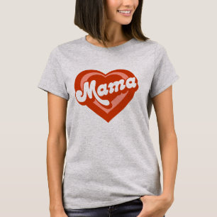 Cute Heart Mama Mini Moeder Daughter T-shirt