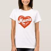 Cute Heart Mama Mini Moeder Daughter T-shirt (Voorkant)