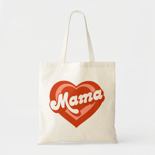Cute Heart Mama Mini Moeder Daughter Tote Bag (Voorkant)