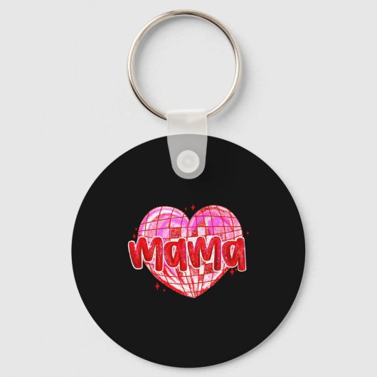 Cute Heart Mama Valentines Day Mom Wife  Sleutelhanger (Voorkant)