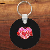 Cute Heart Mama Valentines Day Mom Wife  Sleutelhanger (Voorkant)