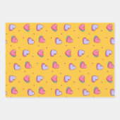 Cute Heart Minimalist Love Pattern Valentijnsdag Inpakpapier Vel