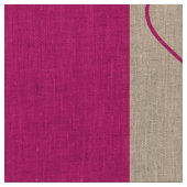 Cute Heart Modern Hot Pink Stripe Stof (Close Up)