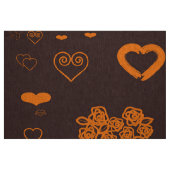 Cute Heart Modern Oranje Stof (Fat Quarter)
