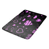 Cute Heart Modern Orchid Pattern Badmat (Gekanteld)