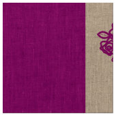 Cute Heart Modern Royal Fuchsia Stripe Stof (Close Up)