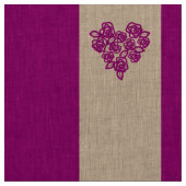 Cute Heart Modern Royal Fuchsia Stripe Stof (Swatch)