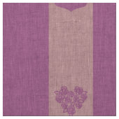 Cute Heart Modern Roze Paarse Stripe Stof (Swatch)