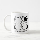 Cute Heart Mug for Valentine's Day Koffiemok (Links)