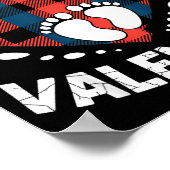 Cute Heart My Tiny Valentine Pregnancy Announcemen Poster (Hoek)