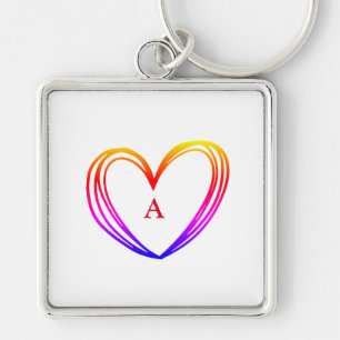 CUTE HEART NAME SLEUTELHANGER