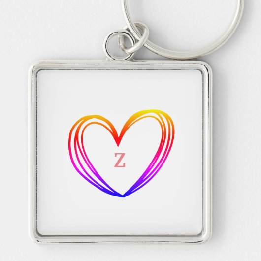 CUTE HEART NAME SLEUTELHANGER (Voorkant)