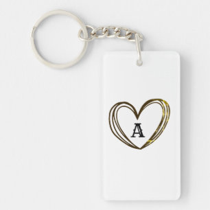 CUTE HEART NAME SLEUTELHANGER