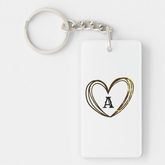 CUTE HEART NAME SLEUTELHANGER (Voorkant)