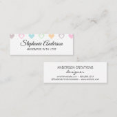 Cute Heart Pattern Mini Visitekaartje (Voorkant / Achterkant)