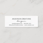 Cute Heart Pattern Mini Visitekaartje (Achterkant)