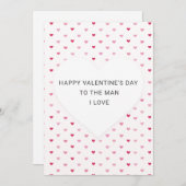 Cute Heart Pattern Romantic Valentine's Day Card (Voorkant / Achterkant)