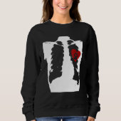 Cute Heart Paw Print Design for Dog Lovers  Puppy  Trui (Voorkant)