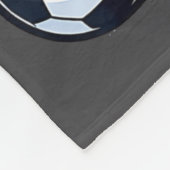 Cute Heart Playing Soccer Valentines Day Soccer Bo Fleece Deken (Hoek)