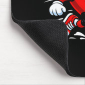 Cute Heart Playing Soccer Valentines Day Soccer Bo Muismat (Hoek)