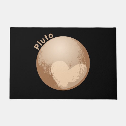 Cute Heart Pluto Deurmat (Voorkant)