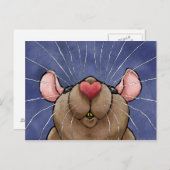 Cute Heart Post Card Briefkaart (Voorkant / Achterkant)