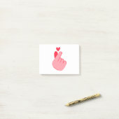 CUTE HEART POST-IT® NOTES (Op bureau)