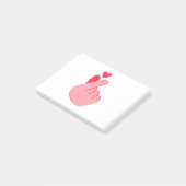 CUTE HEART POST-IT® NOTES (Schuin)