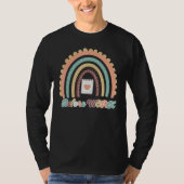 Cute Heart Rainbow Before Work Administrative Assi T-shirt (Voorkant)