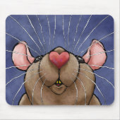 Cute Heart Rat Mousepad Muismat (Voorkant)